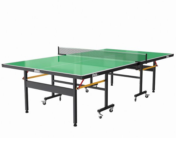 Теннисный стол складной всепогодный для игры в настольный теннис зеленый UNIX Line