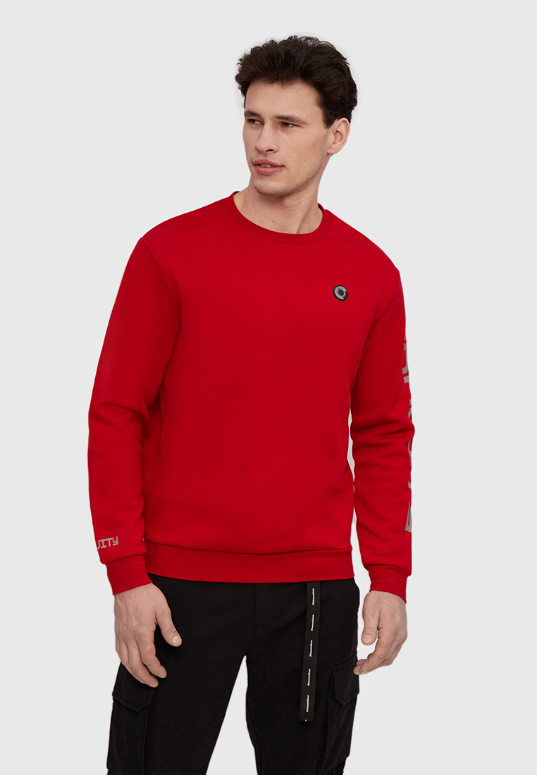 

Свитшот мужской Modis M221M00172 красный 2XL, M221M00172