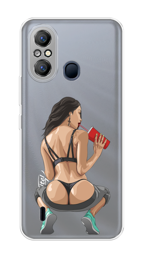 

Чехол на Itel A49 "Сочные булочки", Бежевый;красный;черный, 3200750-6