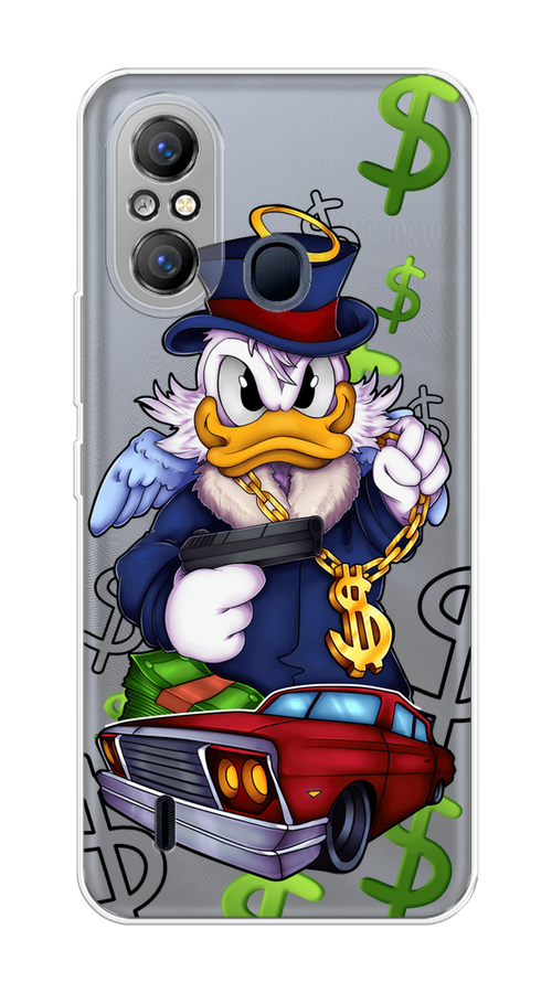 

Чехол на Itel A49 "Scrooge McDuck with a Gold Chain", Красный;синий;белый, 3200750-6