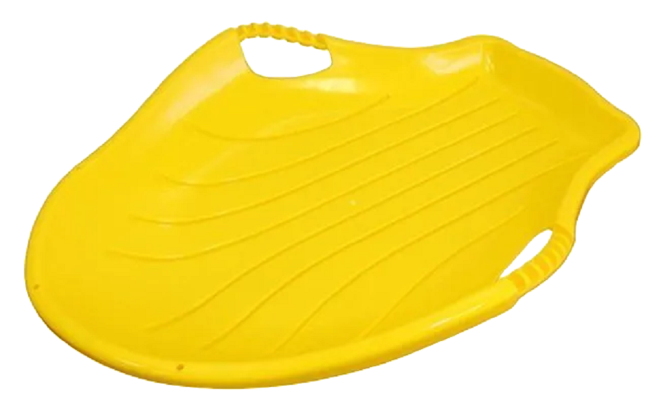 Санки-ледянки детские Пластик Снежный скат Пл-С100 жёлтый