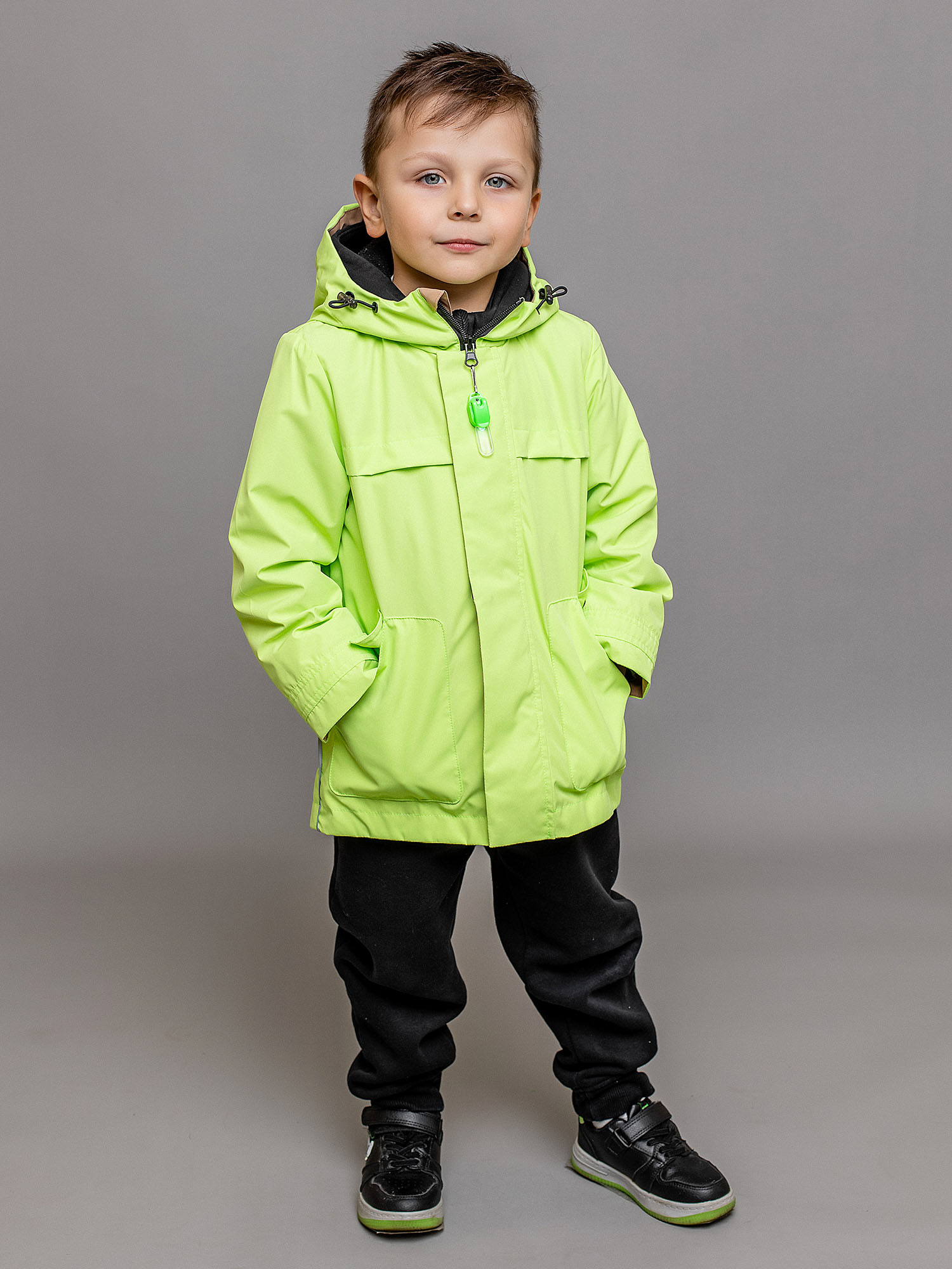 Куртка детская Batik Трэвис, желтый неон, 110