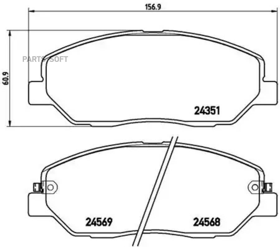 

Колодки тормозные hyundai santa fe (cm)/(sm) 05-/kia sorento (xm) 09- передние