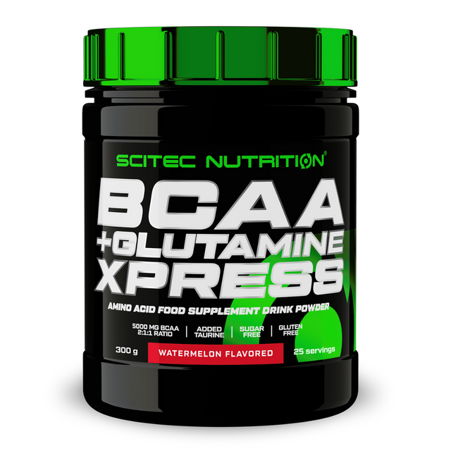 фото Комплекс аминокислот scitec nutrition bcaa+glutamine xpress 300 г, арбуз