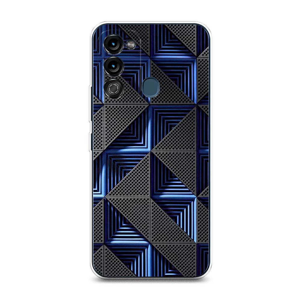 

Чехол на Itel Vision 3 "IBM", Серый;синий, 3200850-3