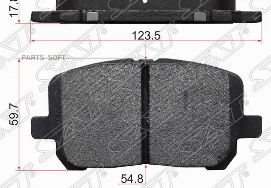 

Колодки Тормозные Перед Toyota Ipsum Acm2 /Noah Azr6 /Corolla Matrix Zze13 Sat арт. ST-04