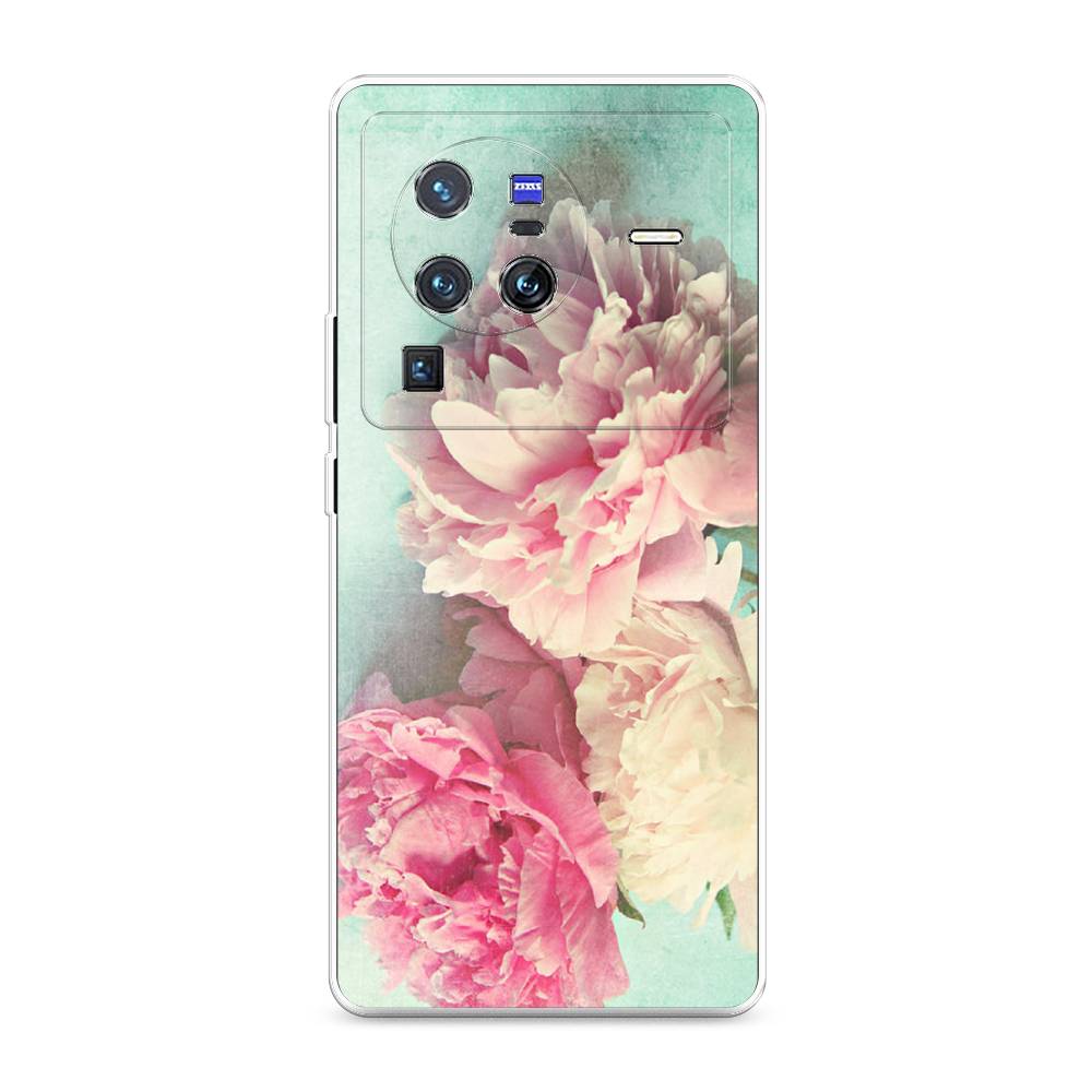 

Силиконовый чехол "Пионы new" на Vivo X80 Pro, 266650-8