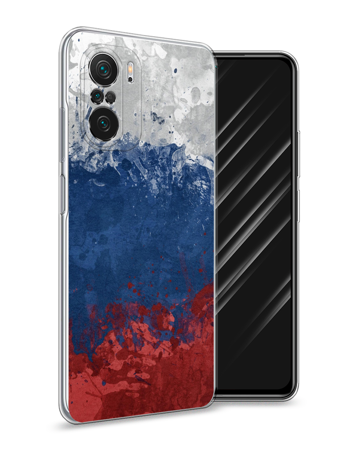 

Чехол Awog на Poco F3/Redmi K40/Mi 11i "Флаг России неровный", Разноцветный, 312650-5