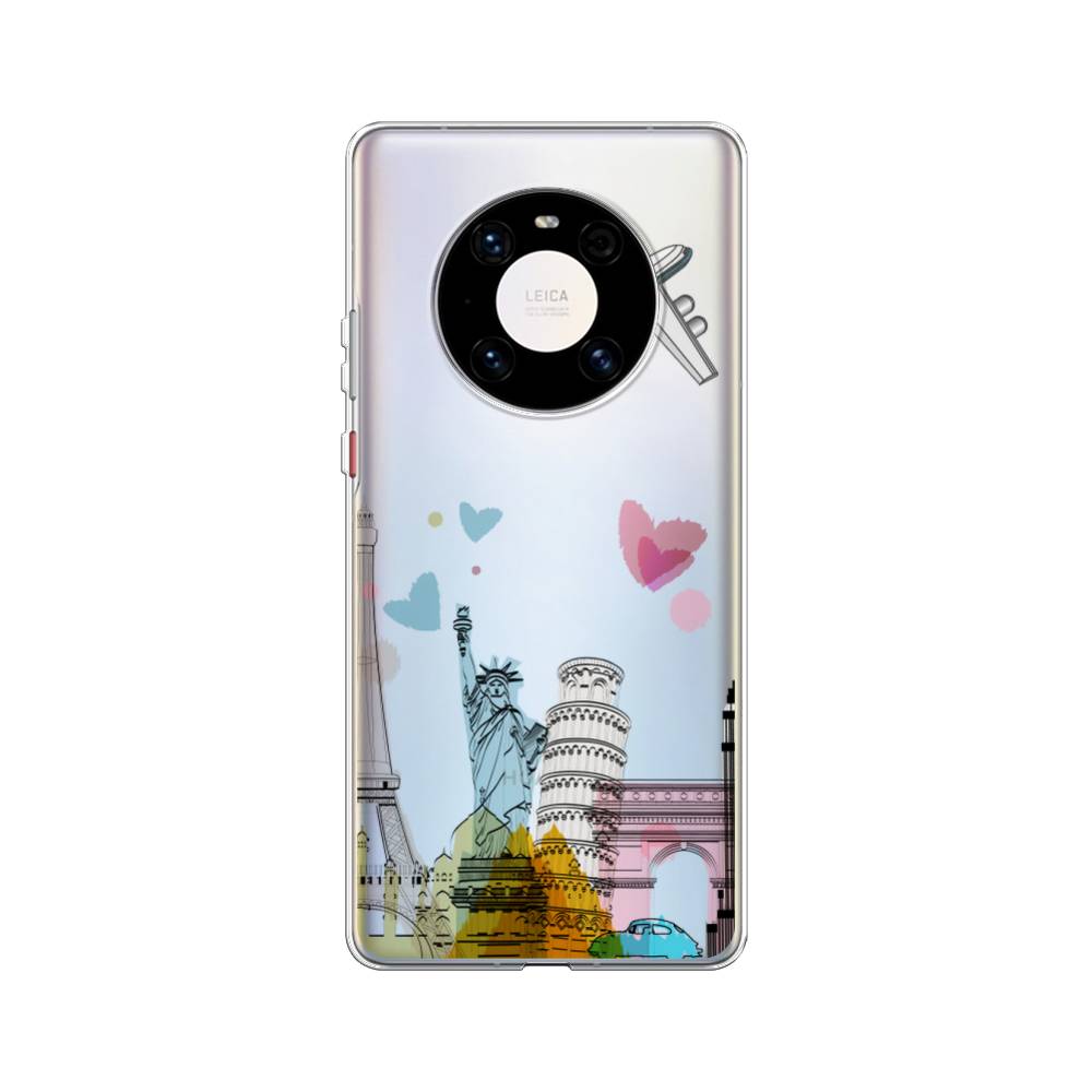 

Чехол Awog на Huawei Mate 40 Pro "Самолет путешествий", Желтый, 6104450-10