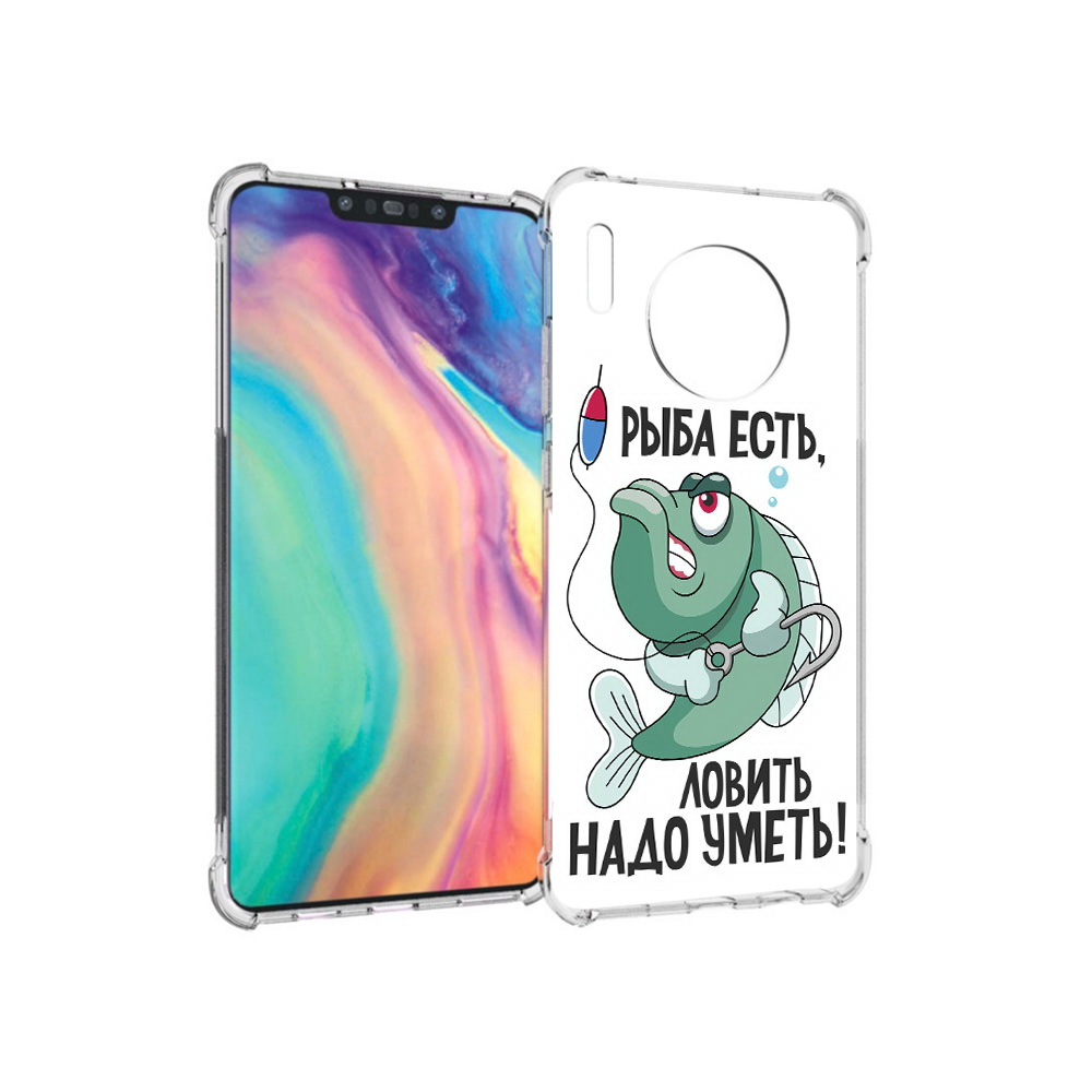 

Чехол MyPads Tocco для Huawei Mate 30 Рыба есть ,ловить надо уметь, Прозрачный, Tocco
