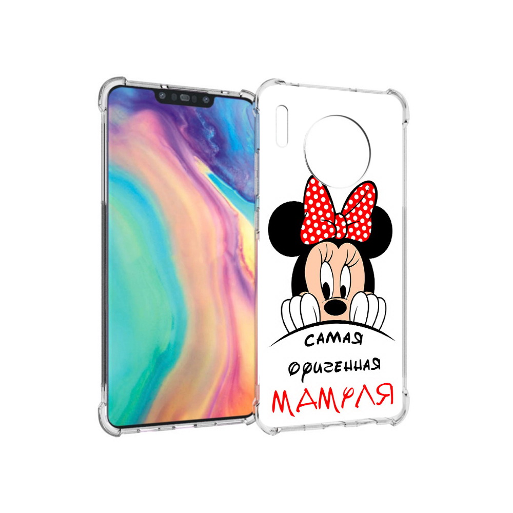 

Чехол MyPads Tocco для Huawei Mate 30 Самая лучшая мамуля Мини Маус, Прозрачный, Tocco