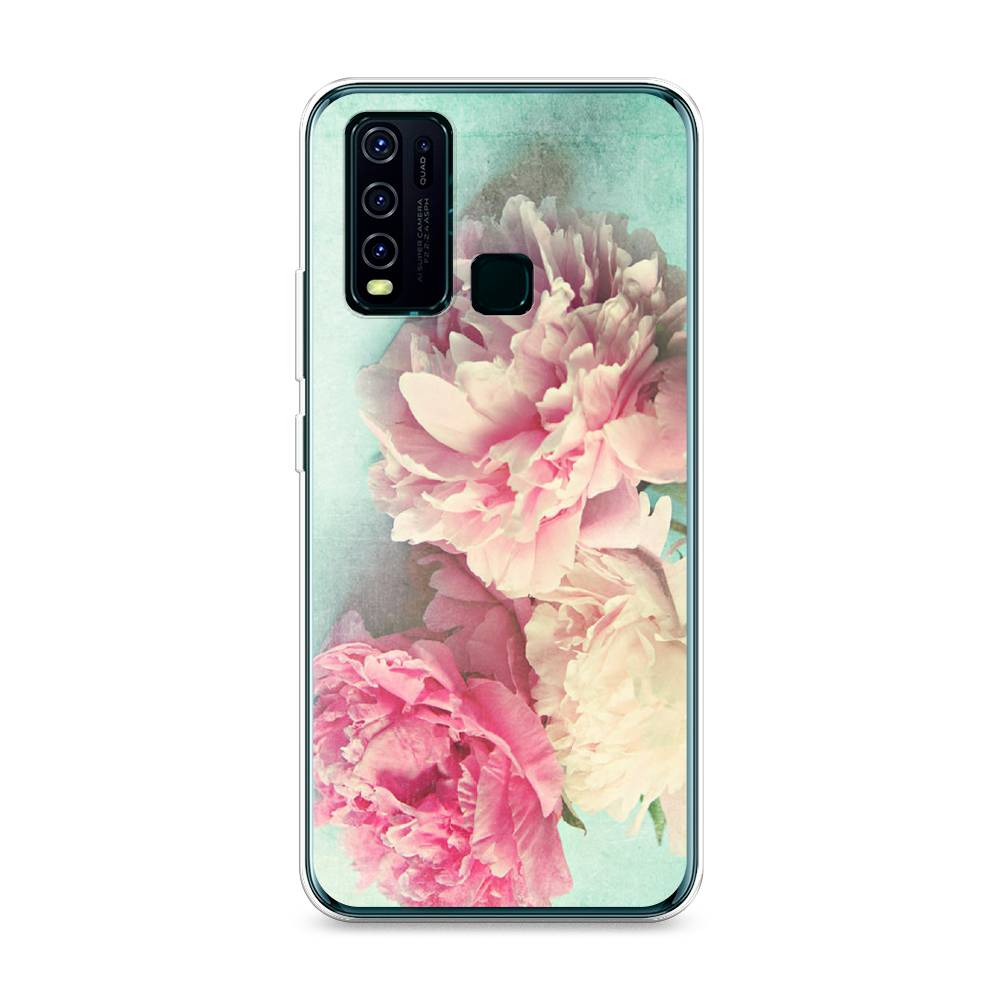 

Силиконовый чехол "Пионы new" на Vivo Y50, 262650-8