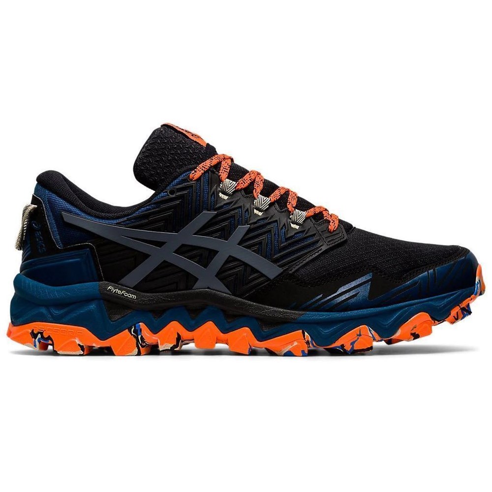 фото Кроссовки мужские asics fujitrabuco 1011a668 черные 13 us