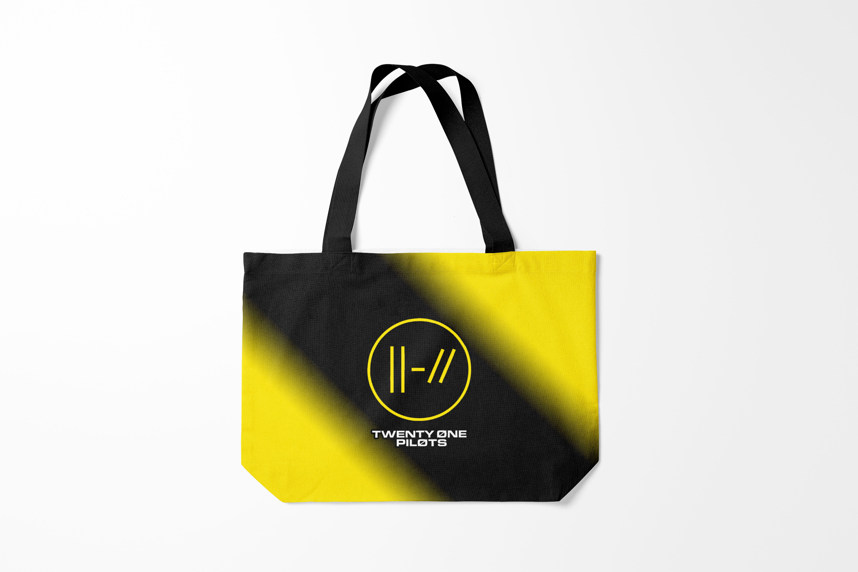 

Сумка шoппер унисекс Burnettie Twenty one pilots 21, черный; желтый, Twenty one pilots 21