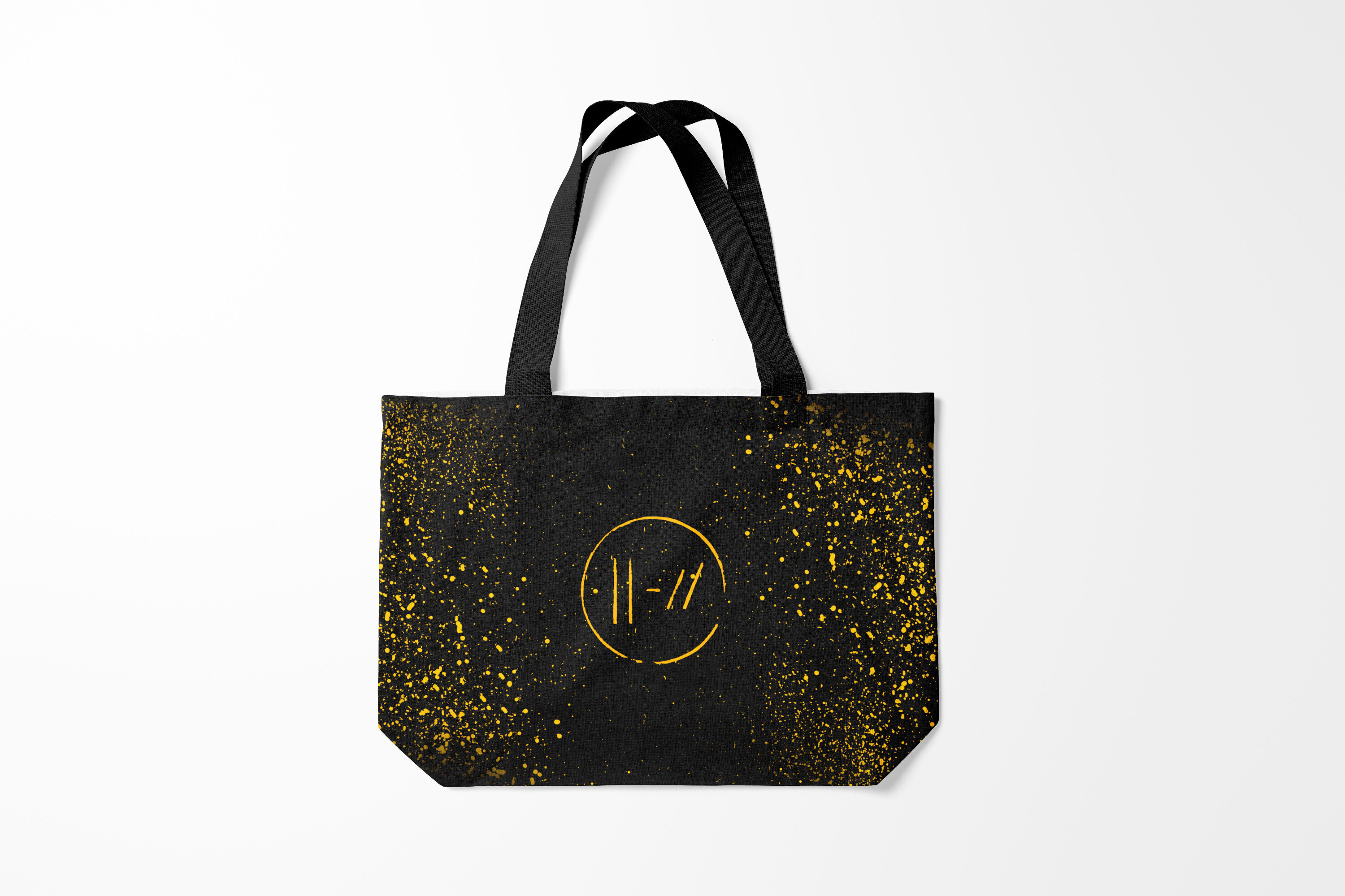 

Сумка шoппер унисекс Burnettie Twenty one pilots, черный; желтый, Twenty one pilots