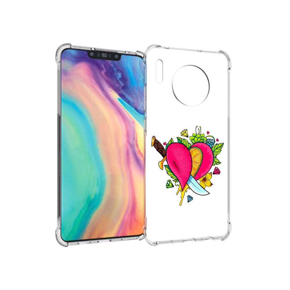 

Чехол MyPads Tocco для Huawei Mate 30 Фруктовое сердце, Прозрачный, Tocco