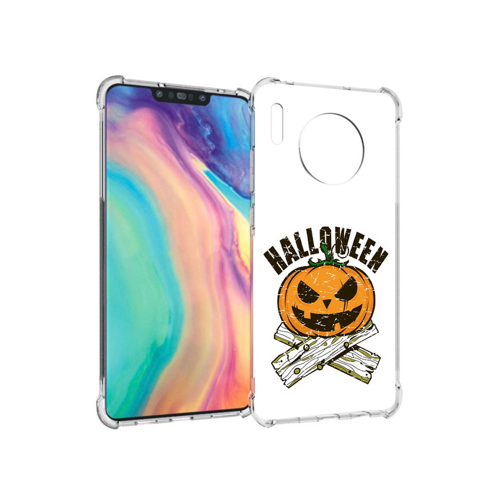 

Чехол MyPads Tocco для Huawei Mate 30 Хэллоуин доски тыква, Прозрачный, Tocco