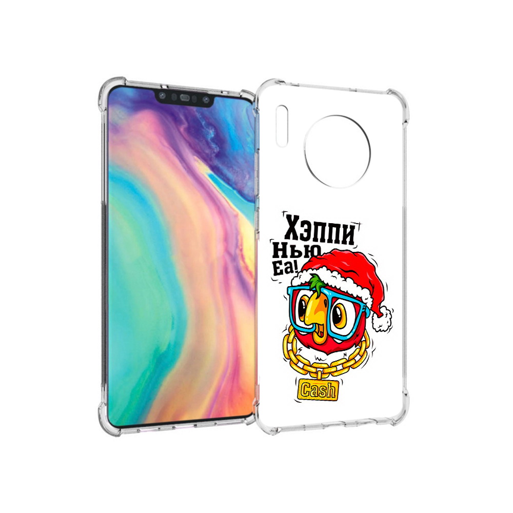 

Чехол MyPads Tocco для Huawei Mate 30 Хэппи нью еа, Прозрачный, Tocco