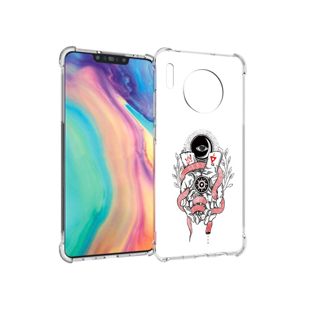 

Чехол MyPads Tocco для Huawei Mate 30 абстрация связанные руки, Прозрачный, Tocco