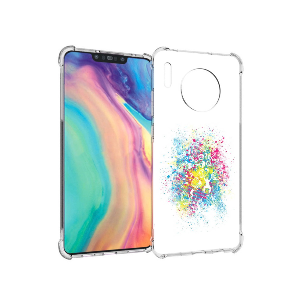 

Чехол MyPads Tocco для Huawei Mate 30 акварель абстракция, Прозрачный, Tocco