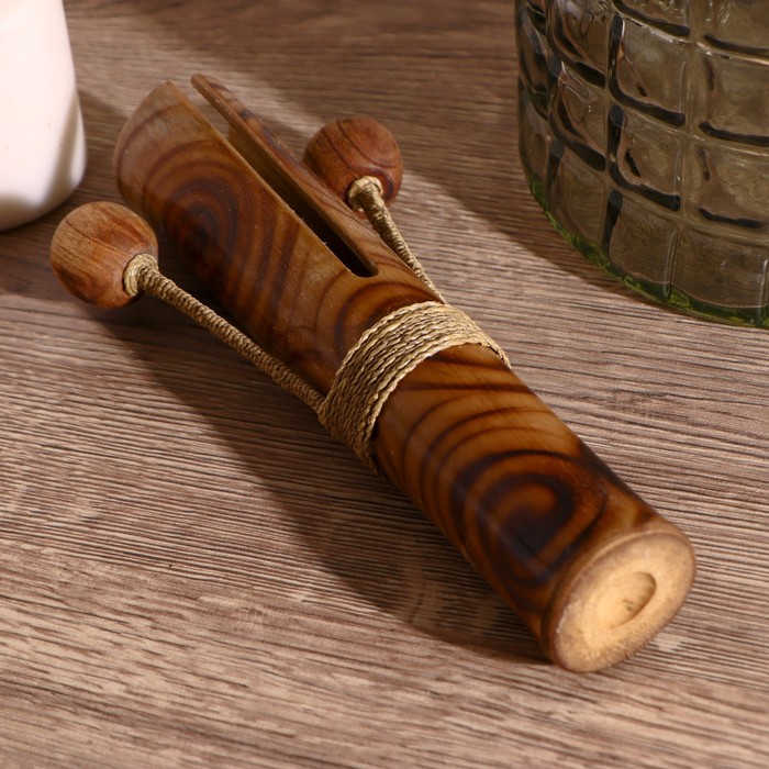 

Музыкальный инструмент "Двойной кастаньет" 21х4х8 см, Коричневый, Indonesian style