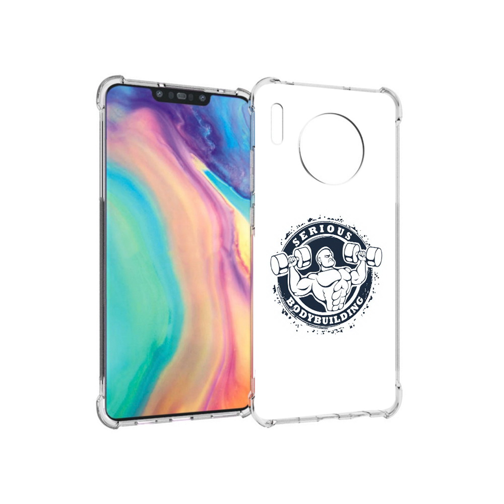 

Чехол MyPads Tocco для Huawei Mate 30 бодибилдинг воля к победе, Прозрачный, Tocco
