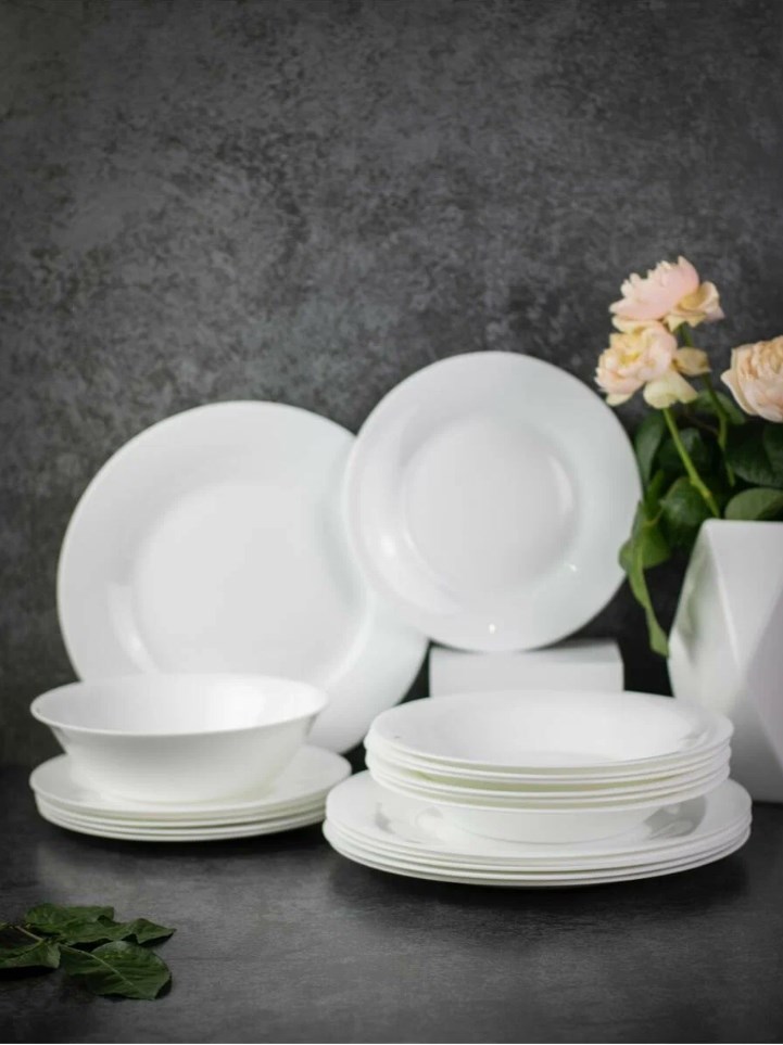 

Столовый сервиз Olaff на 6 персон тарелки 197-21008white19-FS, Белый