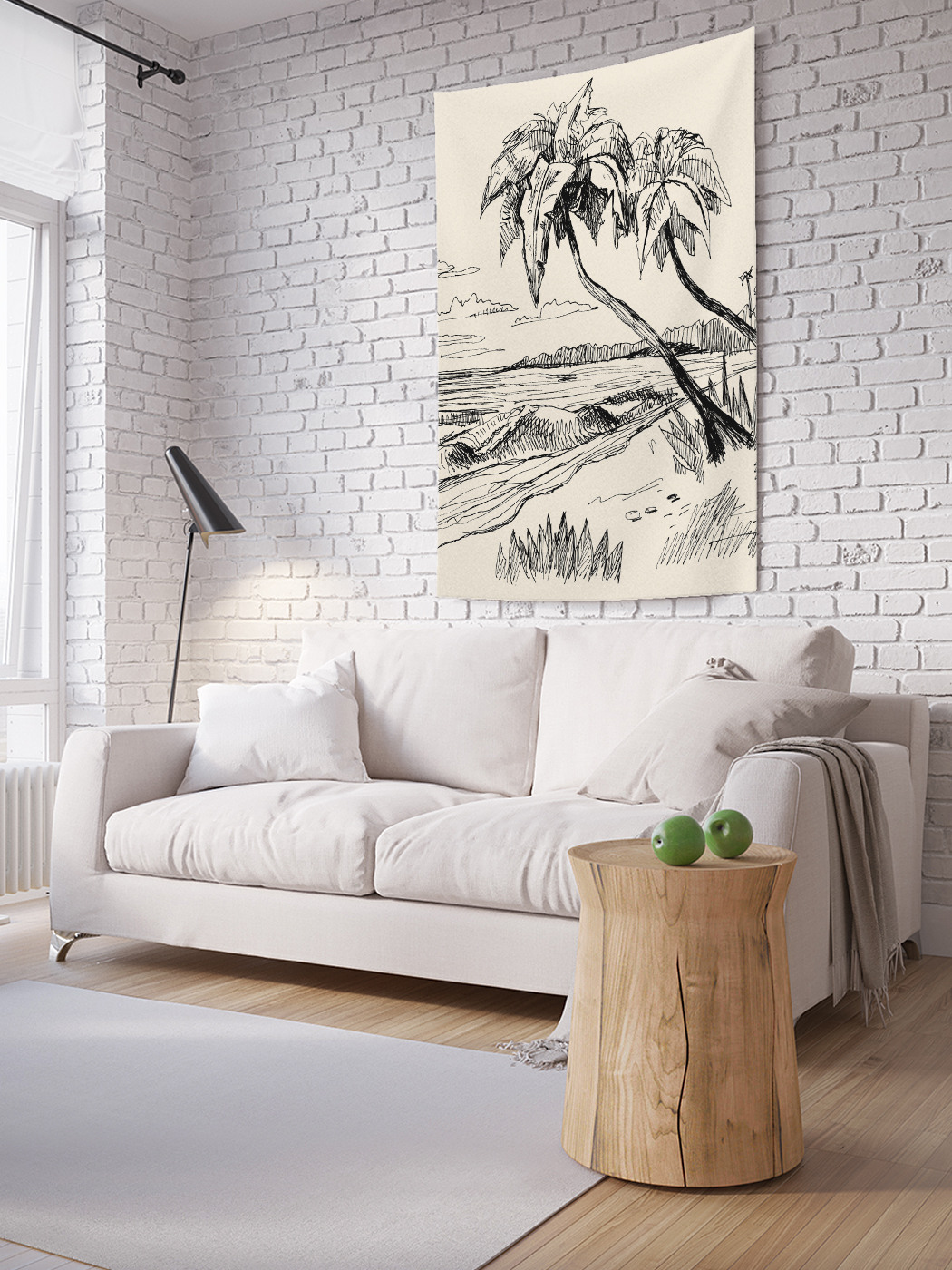 

Вертикальное фотопанно на стену JoyArty Грустить на пляже 150x200 см, Грустить на пляже