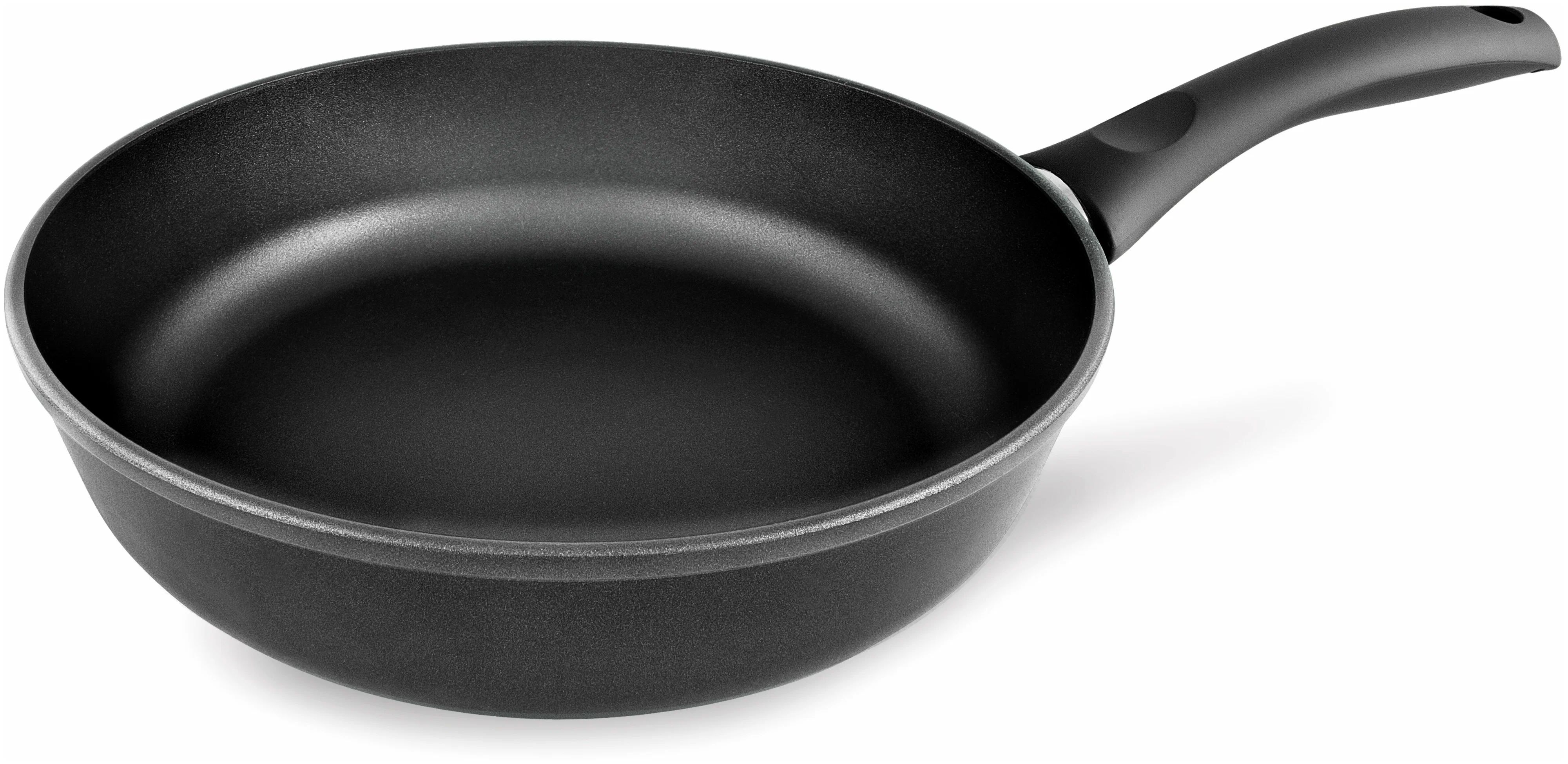 Сковорода Нева металл посуда Готовить Легко GL1124, 24см, без крышки, черный