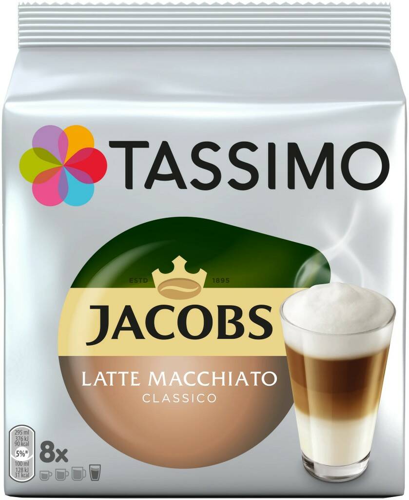 фото Кофе в капсулах tassimo latte macchiato 8 порций