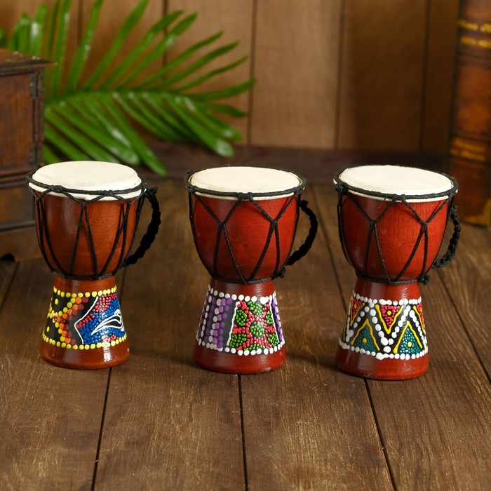 

Музыкальный инструмент Барабан Джембе 15х9,5х9,5 см МИКС, Indonesian style