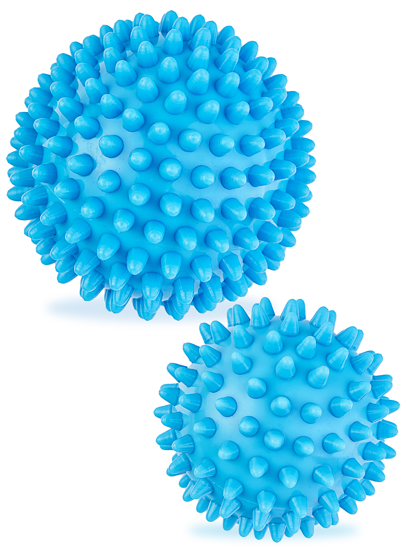 Массажные мячики с шипами 9 см и 7.5 см (твердые) MOVERTEX