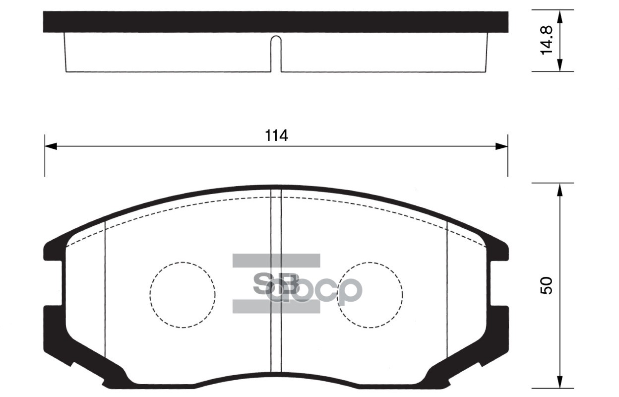 

Тормозные колодки Sangsin brake передние SP1142