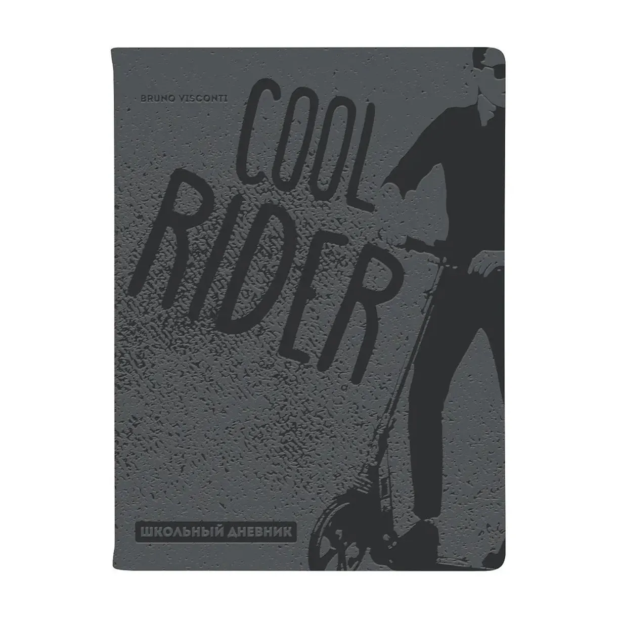 Дневник школьный 1-11 класс 48л, Bruno Visconti Oxford. Cool Rider, темно-серый