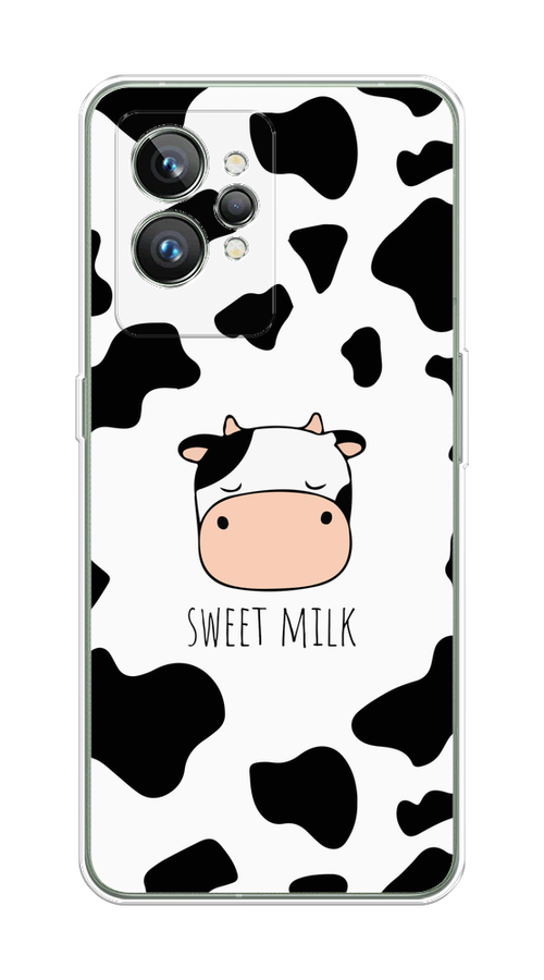 

Чехол на Realme GT 2 Pro "Sweet milk", Розовый;белый;черный, 258650-1