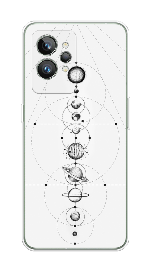 

Чехол на Realme GT 2 Pro "Парад планет", Серый, 258650-2