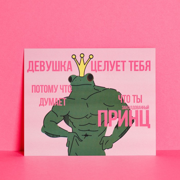 

Открытка инстаграм «Лжепринц», 8,8 × 10,7 см, Коллекция упаковки "ПрЕколы"
