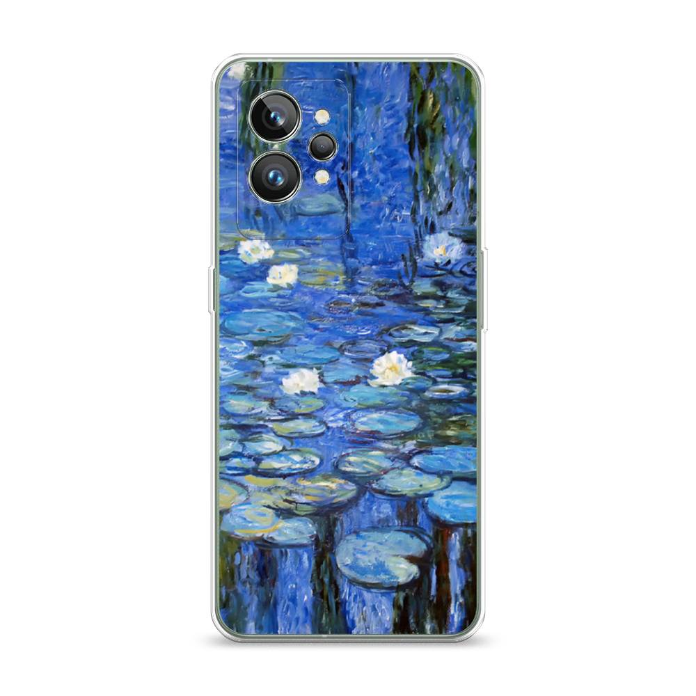 

Чехол на Realme GT 2 Pro "Нарисованный пруд", Синий;зеленый, 258650-4