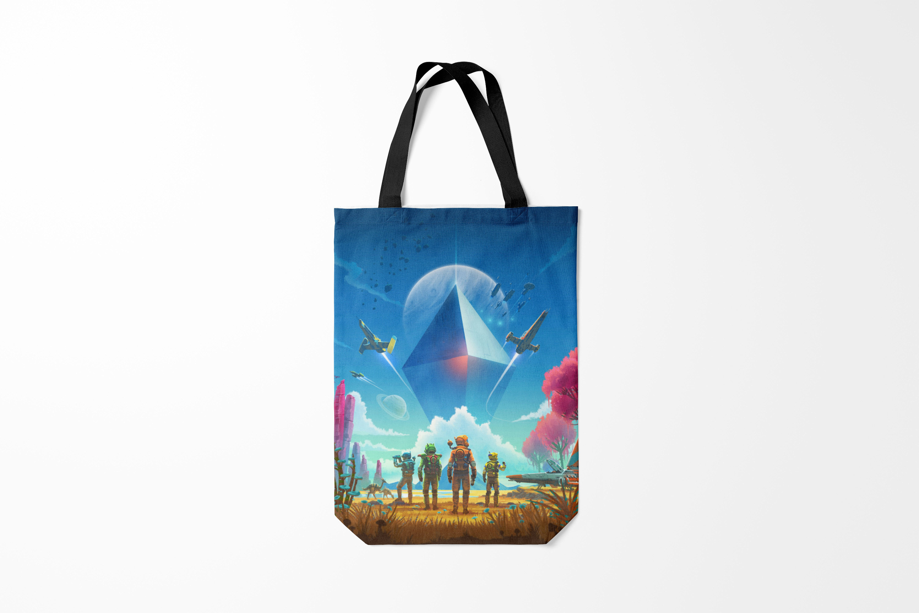 

Сумка шoппер унисекс Burnettie No Mans Sky NMS Начало,, No Mans Sky NMS Начало