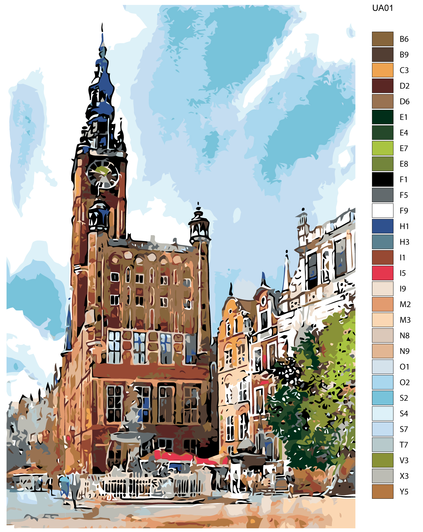 

Картина по номерам, Живопись по номерам, 60 x 90, UA01, UA01