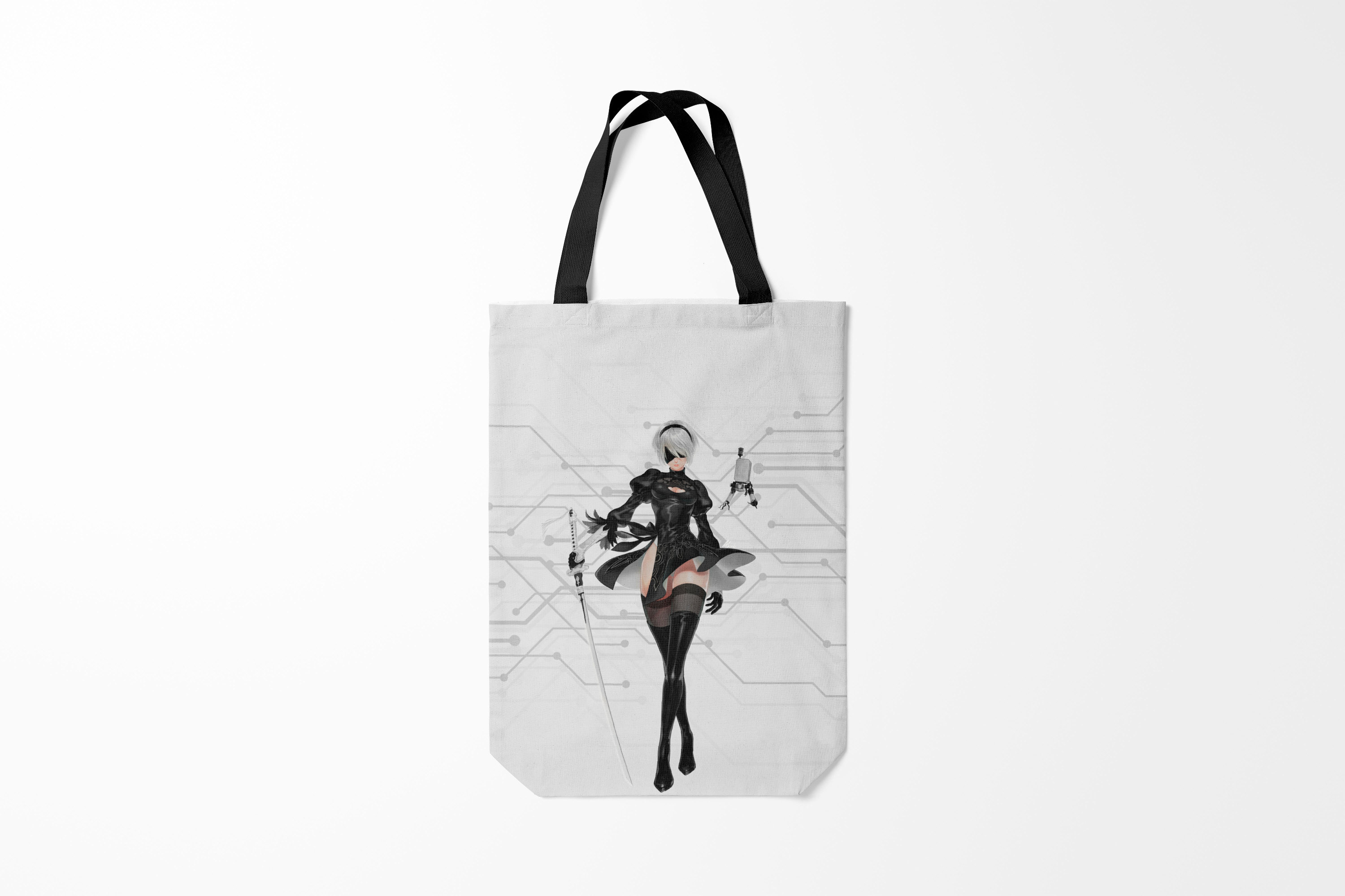 

Сумка шoппер унисекс Burnettie Nier Automata 1,, Nier Automata 1