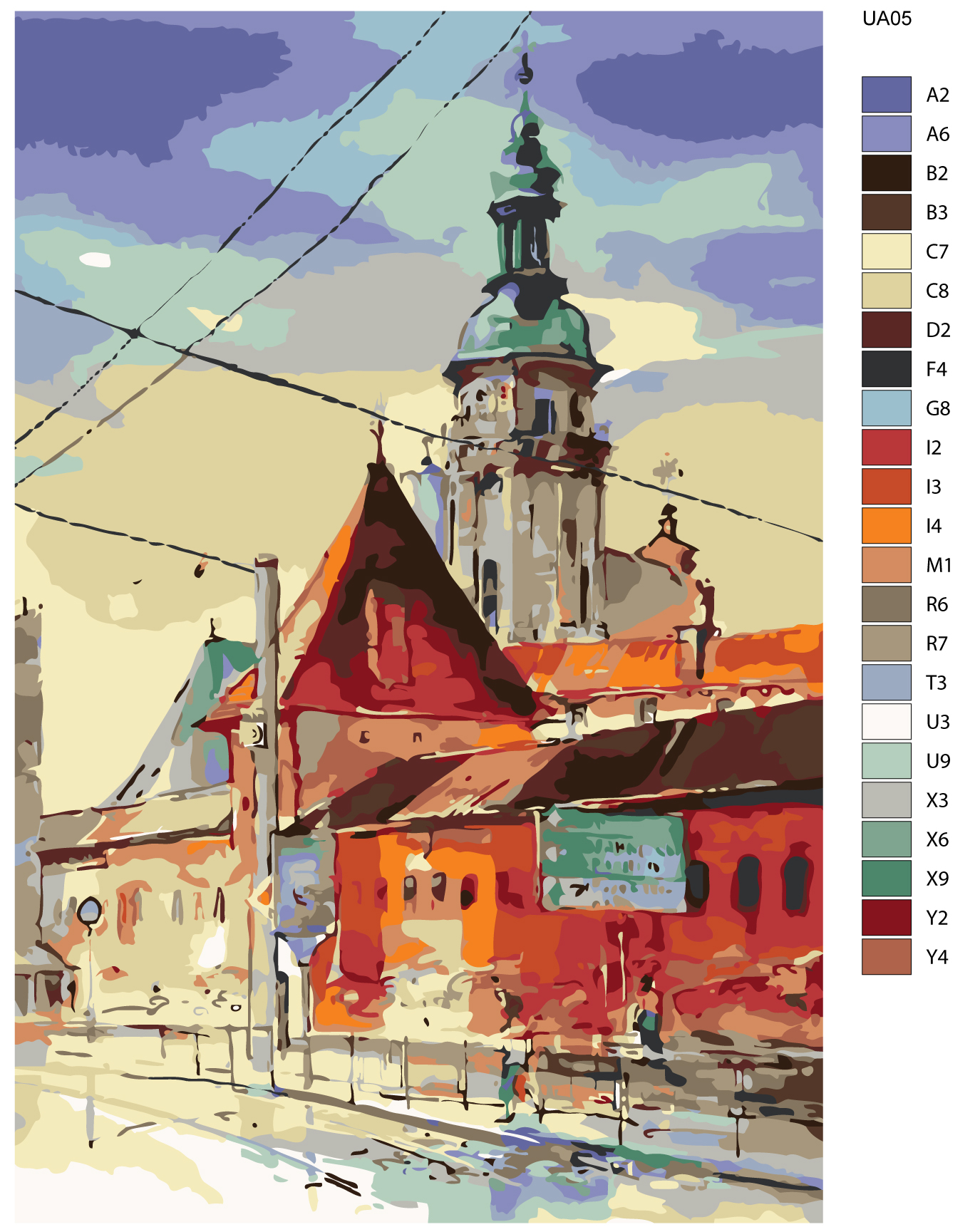 

Картина по номерам, Живопись по номерам, 48 x 72, UA05, UA05