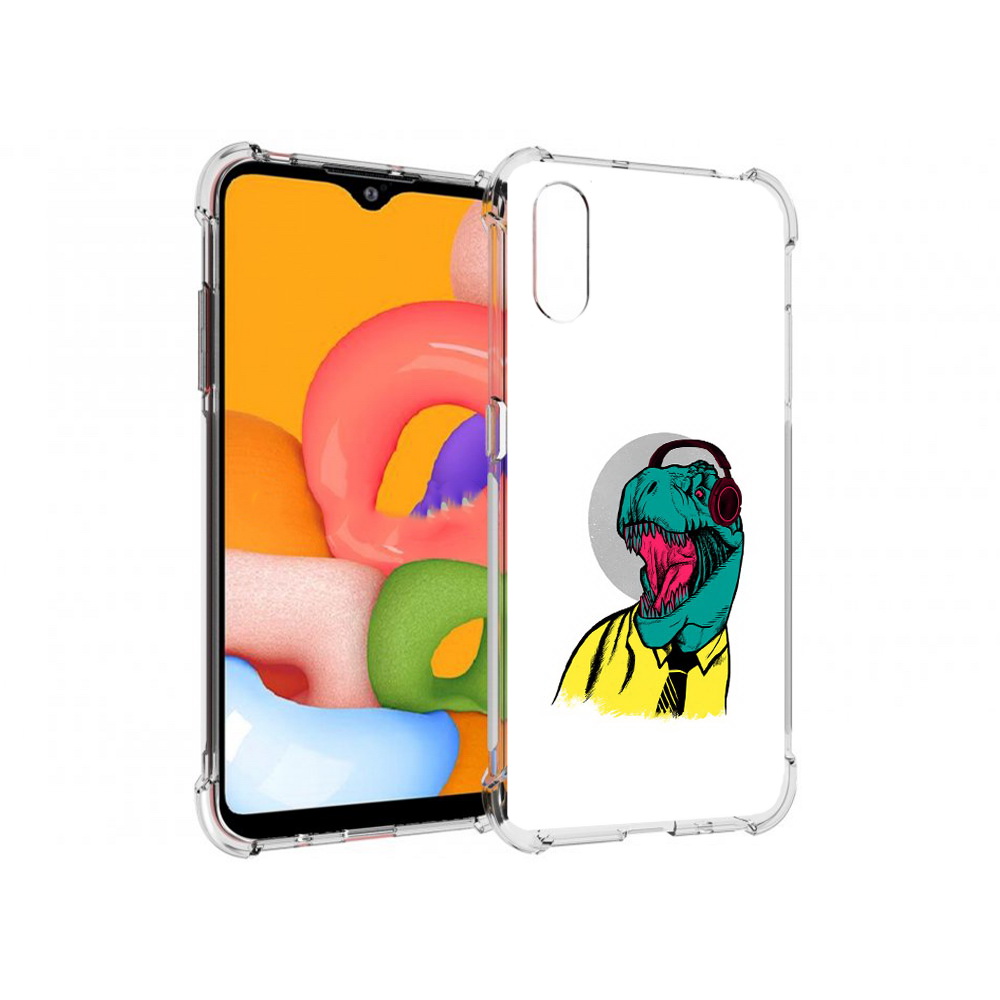 

Чехол MyPads Tocco для Samsung Galaxy A01 дино (PT144711.509.326), Прозрачный, Tocco
