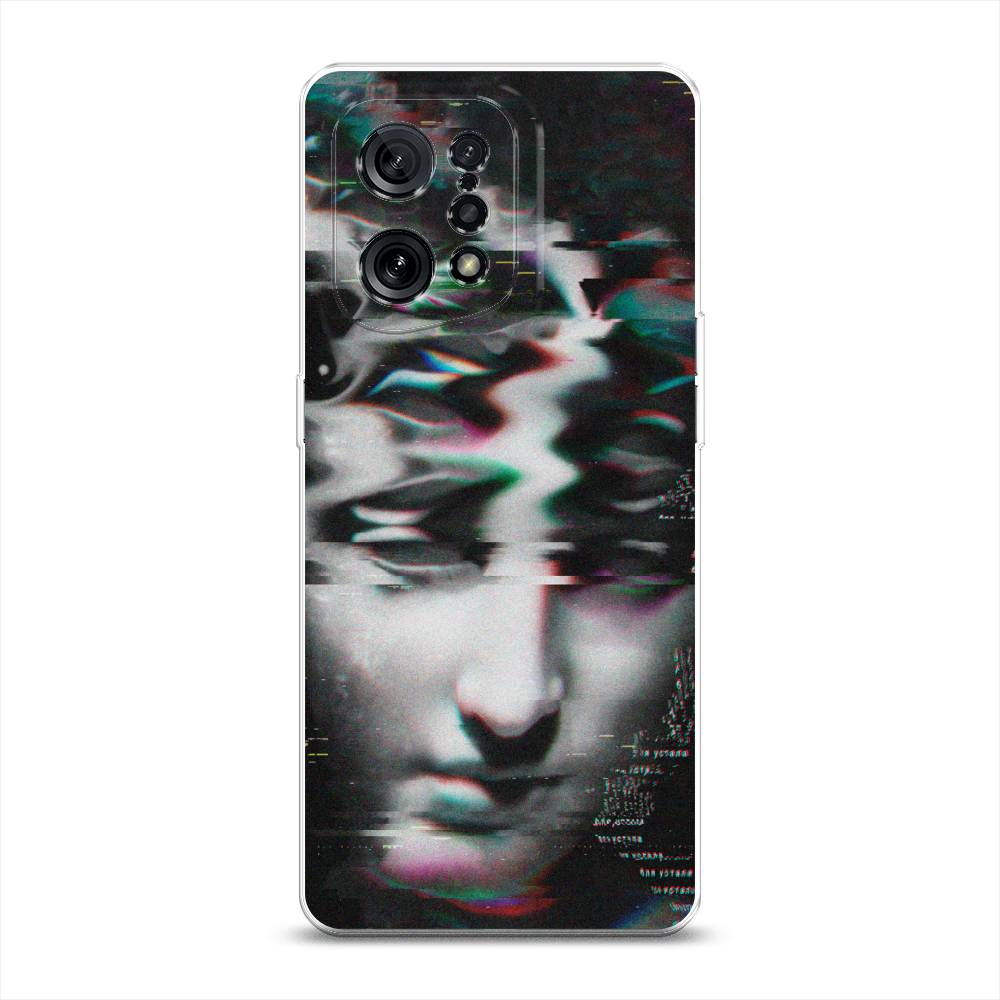 

Чехол Awog на Oppo Find X5 "Glitch Art", Разноцветный, 259750-9