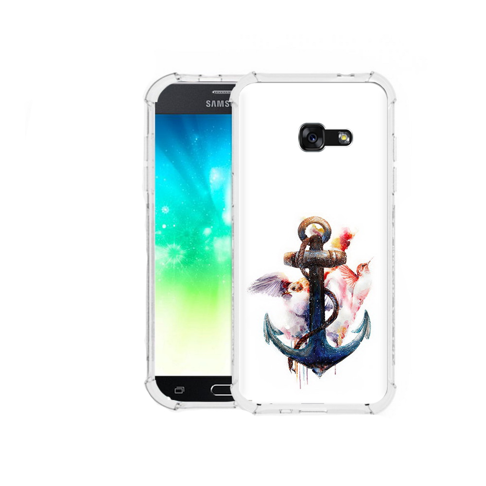 

Чехол MyPads Tocco для Samsung Galaxy A3 (2016) якорь с птицами, Прозрачный, Tocco