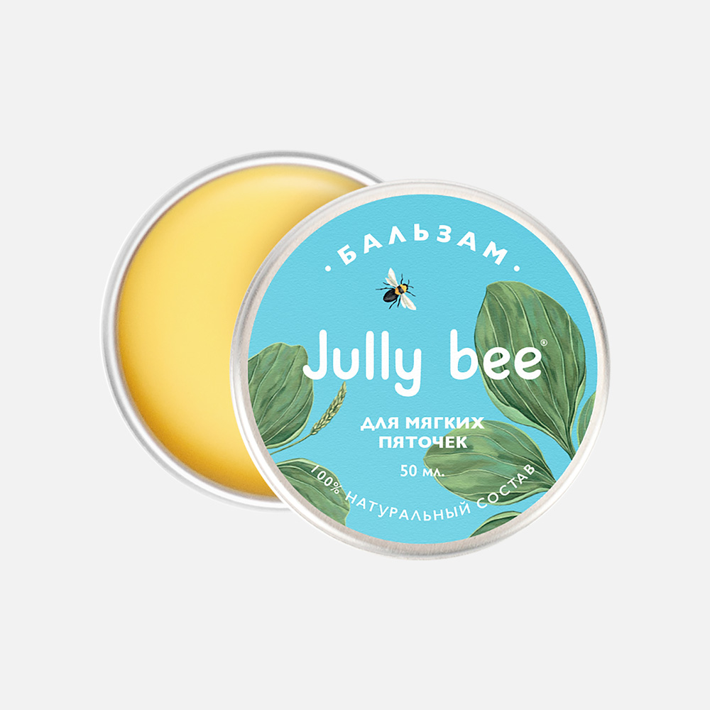 фото Бальзам для ног jully bee для мягких пяточек, 50 мл