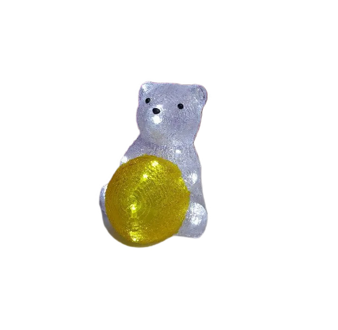 

Светодиодная акриловая фигура Merry Christmas Медведь 25-40-1 28см с контроллером 6145, 25-40-1