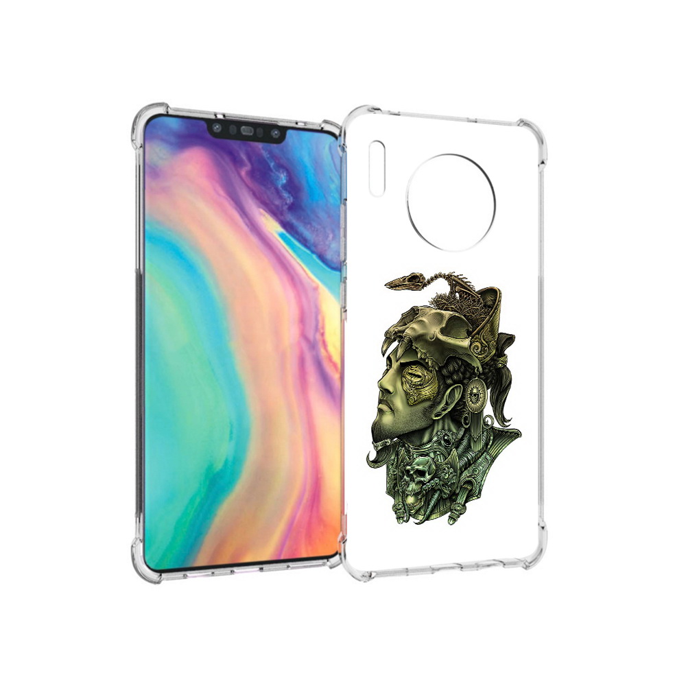 

Чехол MyPads Tocco для Huawei Mate 30 бронзовый воин, Прозрачный, Tocco