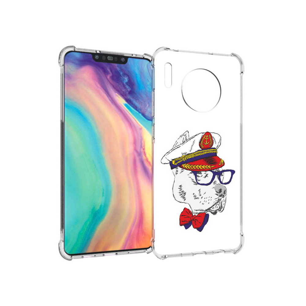 

Чехол MyPads Tocco для Huawei Mate 30 бульдог, Прозрачный, Tocco
