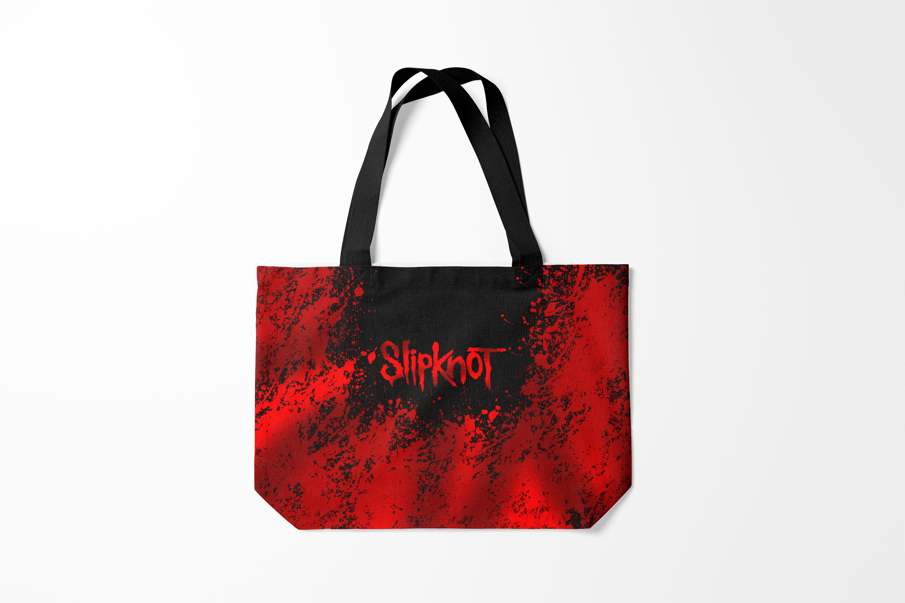 

Сумка шoппер унисекс Burnettie Slipknot 9, черный; красный, Slipknot 9